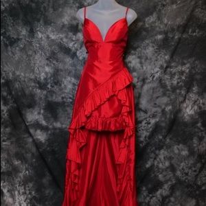 Red High Low Fun Fashion Size 0!